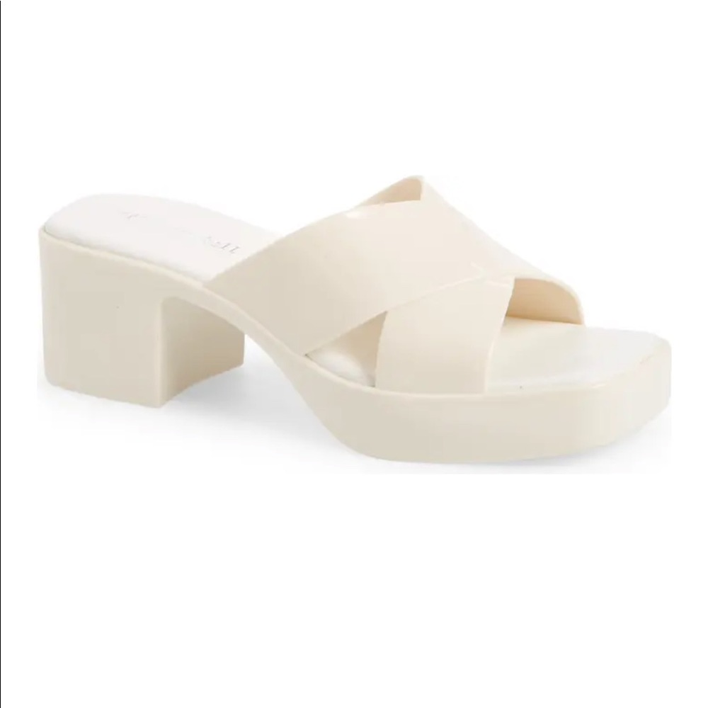 Jeffrey Campbell Bubblegum Platform Slides, in Cream, size 8, never worn! NWT!